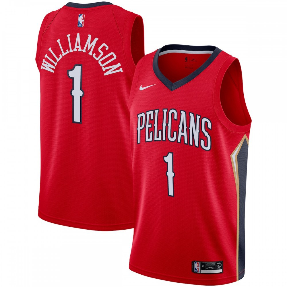 Zion Williamson New Orleans Pelicans 2019/2020 Swingman Jersey - Statement Edition - Red-Pro Kit Vault | Brand New 26/27 Sports Jerseys